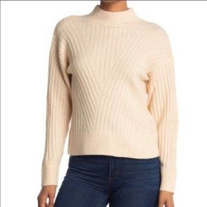 NEW Sophie Rue Sweater Mock Neck Cream Women's Med MSRP $78